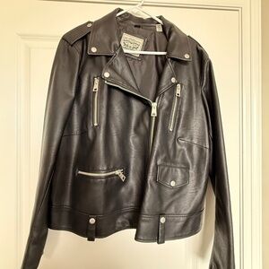 Levi’s Faux Leather Motorcycle Jacket - Plus Size